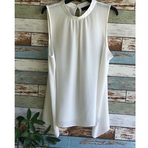 Attention | Sleeveless white top